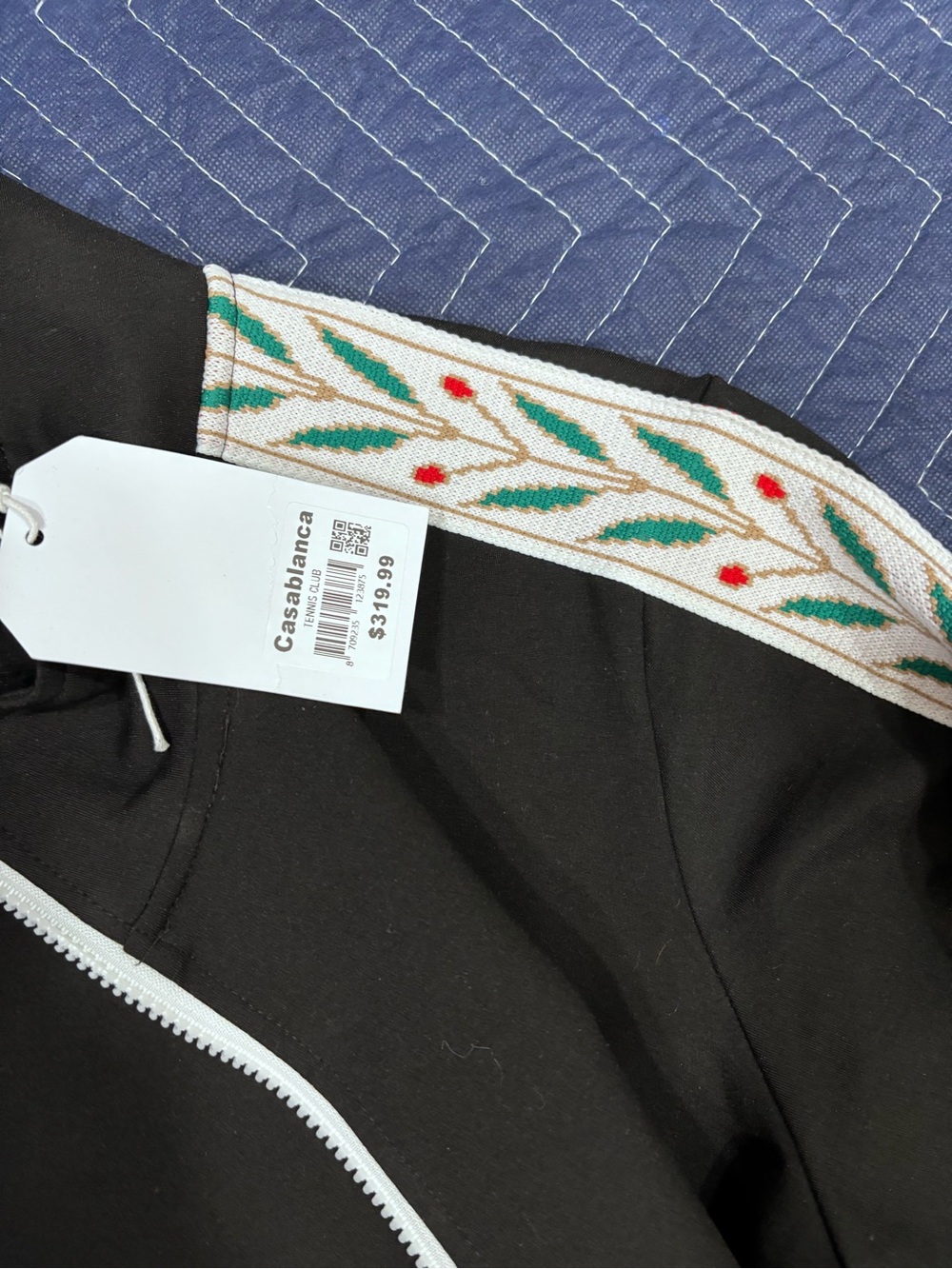 Casa Blanca tracksuit top and bottom Black and green with red - Picture 12 of 15
